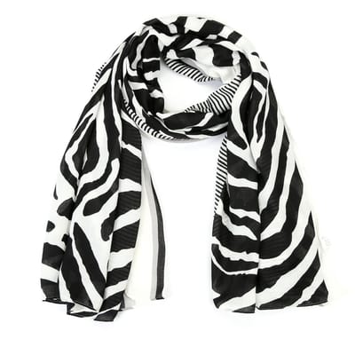 Zebraprint Sjaal (90x180cm) – Grafisch & Modern