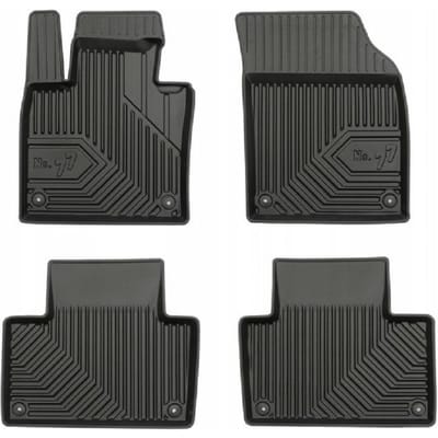 Frogum No.77 - Automatten set - Geschikt voor Volvo XC90 II vanaf 2015 - TPE Rubber - 4-delig - Zwart