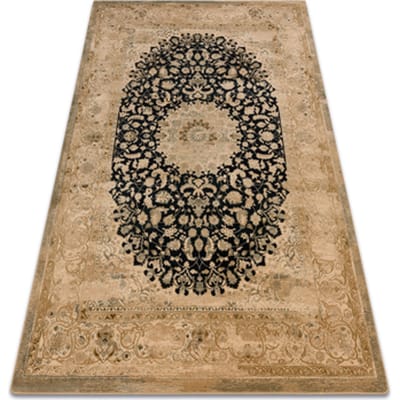 Kleden Rugsx tapijt SUPERIOR Piemonte rosette beige / marinebla 200x300 cm