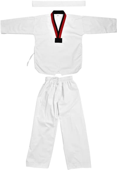 Dailygoods - Kinderen Taekwondo Uniform - Volle Katoen - Comfortabel en Duurzaam - Geschikt voor Martial Arts - Ideaal voor Karate Training - Perfect...