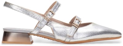 Hispanitas Zilveren Dali Leren Sandalen