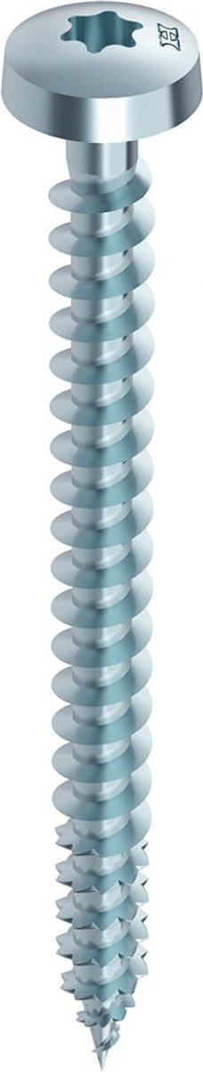 HECO TOPIX-Plus spaanplaatschroef 4x16mm - cilinderkop - verzinkt - voldraad - T20 - 60380 (Per 1000 stuks)