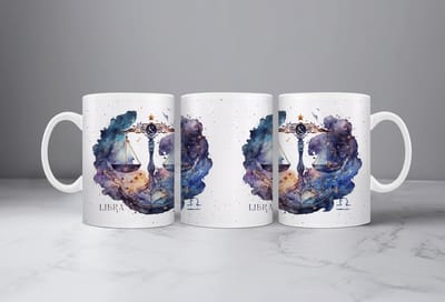 Koffiemok Sterrenbeeld Weegschaal - koffiemok - theemok - koffiebeker - mok - drinkbeker - Boogschutter - Ram – Stier - Tweelingen – Kreeft – Leeuw – Maagd – Weegschaal - Schorpioen – Boogschutter – Steenbok – Waterman – Vissen