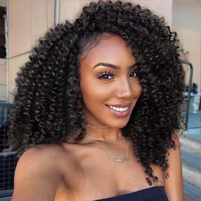 6 Packs Passion Twist Haarkralen voor Vrouwen - Vlecht Haar Extensions voor Zwart Haar - 72 Strengen (8", #1B)