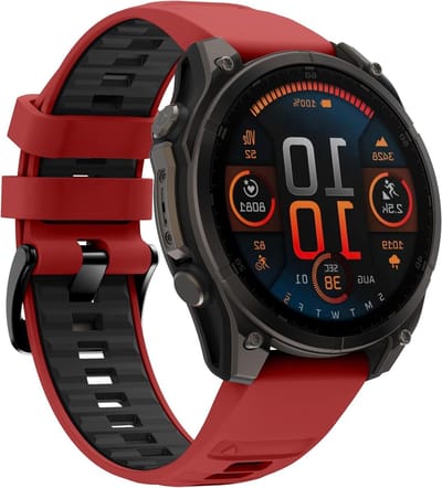 26 mm QuickFit Siliconestraps voor Fenix 6X Pro, Tactix 8 en Epix Pro Gen 2 - Duurzame Sportband, Vervangende Horlogeband, Comfortabele Polsband voor Actieve Lifestyle