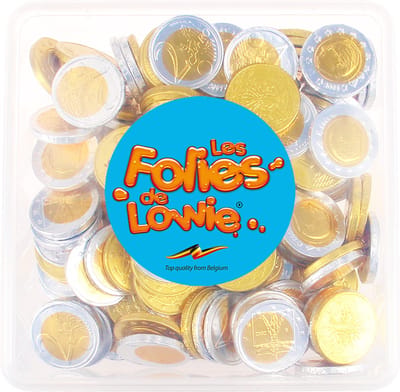 Les Folies de Lowie 'Mira' - gouden munten voor Sinterklaas - in herbruikbare box - 800g
