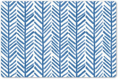 Placemats 45x30 cm - Placemat kunststof - 1 stuk - Patroon - Streep - Blauw - Borden onderleggers - Decoratie voor op tafel - Keuken tafeldecoratie accessoires - Vinyl onderlegger - Tafelversiering