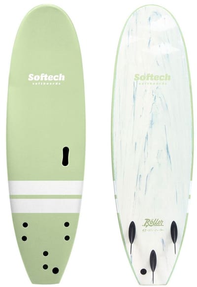 Softech Roller 7´0´´ St Fin Surfplank Groen 213.36 cm
