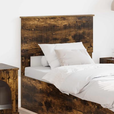 vidaXL Hoofdbord Gerookt eiken Bewerkt hout