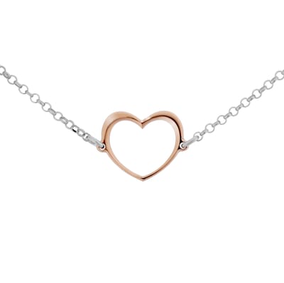 Orphelia ZA-7389 - Armband Hearts - Zilver 925 Bicolor - Parelmoer - 18.5 cm