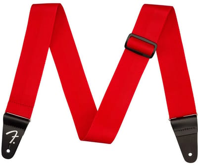 Fender Polypro Strap Red gitaarband