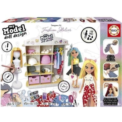 Educa poppenontwerp modeatelier creatief speelgoed voor kinderen.