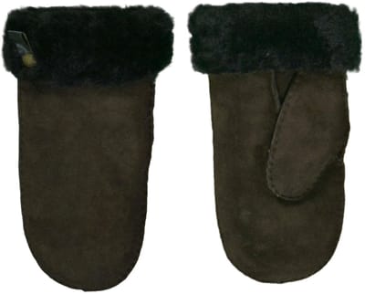 Lamsvacht Wanten Bruin Colour:Bruin Size:S
