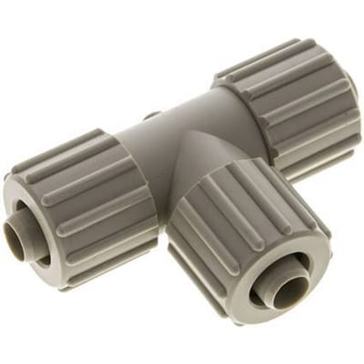 15x9mm PP T-Vorm Knelfitting 10 Bar PVC En PA
