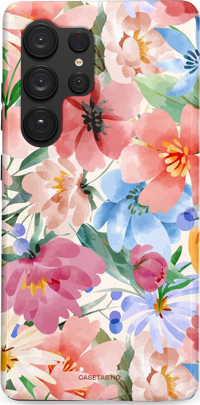 Casetastic Hoesje Geschikt voor Samsung S25 Ultra - Stijlvolle Beschermende Duo-layer Case - Tuin van tinten