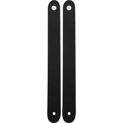 2 Pièces Bouton de Sangle de Manche de Guitare Corde Attache Tête en Cuir PU pour Guitare Acoustique Électrique Ukulélé white