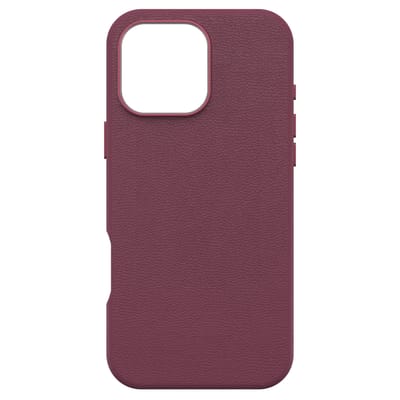 OtterBox Symmetry Cactus leren Backcover met MagSafe voor de Apple iPhone 16 Pro Max - Maroon Bells