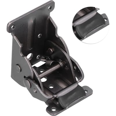 Opvouwbare Steunbeugel 90 graden Zelfvergrendelend Aluminiumlegering Tafel Bedpoot Meubelaccessoires black