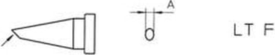 Weller LT-F Soldeerpunt Ronde vorm, afgeschuind Grootte soldeerpunt 1.2 mm Inhoud: 1 stuk(s)