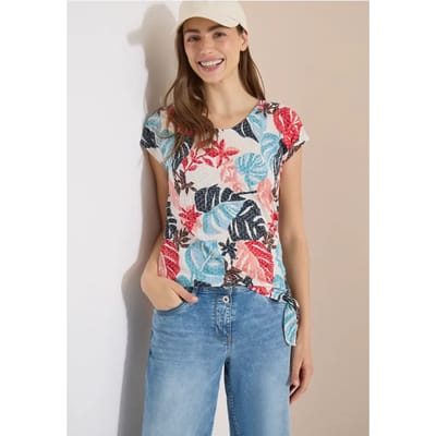 Shirt met burn-out look