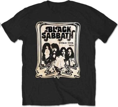 Black Sabbath - World Tour 1978 Heren T-shirt - S - Zwart
