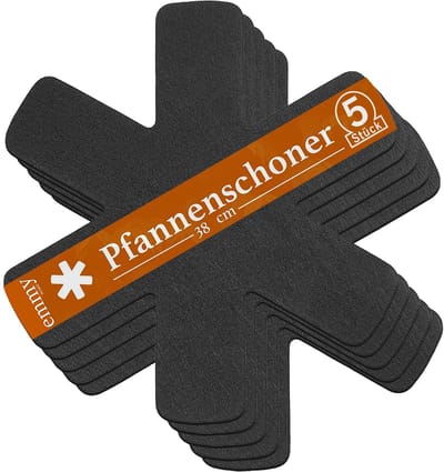Dailygoods- Pannenbeschermer Extra Dikke Vilt - 5 Stuks - Stapelbescherming - Antislip - Aanpasbare Maat - Scheurvast - Onderzetters