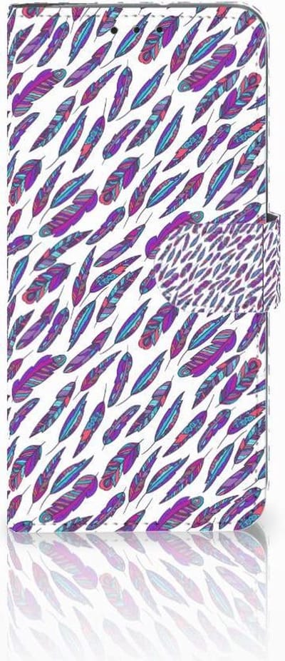 Motorola Moto G7 Power Telefoon Hoesje Feathers Color