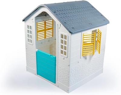 Speelhuis Buiten - Kinderhuisje - Buiten Spelen - Met Deurbel - 95cm Hoog - Wit