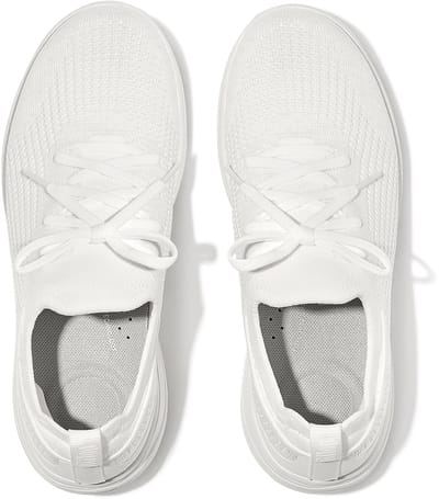 FitFlop FitFlop Super-Q Knit Slip-On Laced Sneakers WIT - Maat 40