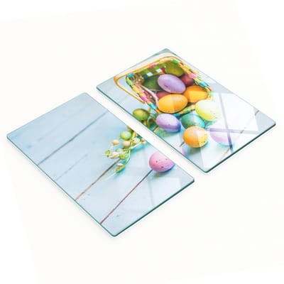 Multifunctionele decoratieve glazen borden voor paaseieren 2x30x52 cm