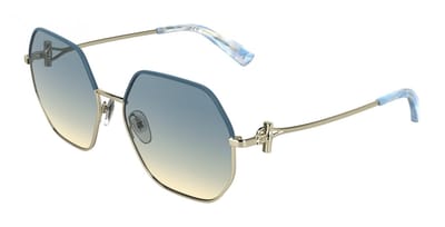 Longchamp LO191S Gold/gradient blue 58/17/140 WOMAN Zonnebrillen