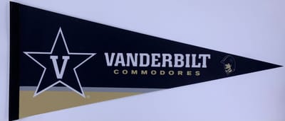 Vanderbilt University - Vanderbilt Commodores - Vanderbilt Uni - Chicago - VS - NCAA - Vaantje - American Football - Sportvaantje - Wimpel - Vlag - Pennant - Universiteit - Ivy League amerika - 31 x 72 cm - Cadeau sport - Cadeau uni
