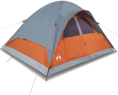 Koepeltent - Familietent Kampeertent - Kamperen Outdoor Avontuur - Waterdicht Afneembare Overtent - 6 Personen - Oranje