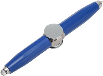 longziming -Fidget Spinner Pen met LED-Licht – Stressverlichtende Draaipen tegen ADHD & Angst – Focus & Ontspanning – Ideaal voor Werk, Studie en Creatief Gebruik – Blauw
