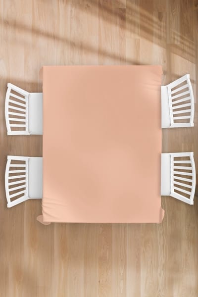Tafelkleed - Tafellaken - 130x170 cm - Abrikoos - Roze - Pastel - Effen - Kleur - Binnen en Buiten