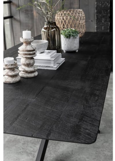 DTP Home Eettafel Curves Rechthoek teakhout - 210x78 cm