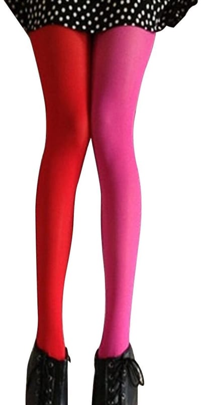 Allecto - Fashion Split Knee Socks - Multicolor - Perfect voor Feestjes - Elastische Tights - Dameskousen - Voor Volwassenen - 1 Paar