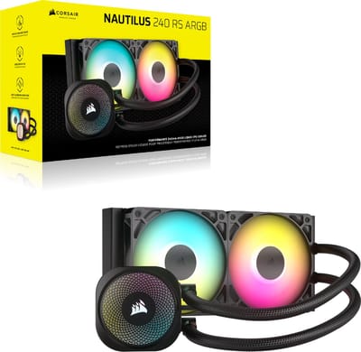 Corsair NAUTILUS 240 RS – All-in-One Waterkoeler – 240mm – ARGB – Zwart