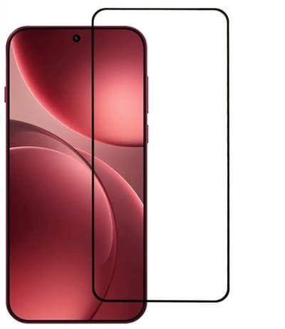 Coverup Screen Protector - Geschikt voor OPPO Find X9 Pro Screen Protector - Coverup Full-Cover 9H Tempered Glass - Zwart