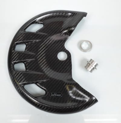 Protection disque frein avant carbone Leovince pour moto Kawasaki 450 KX F Ie 2011-13