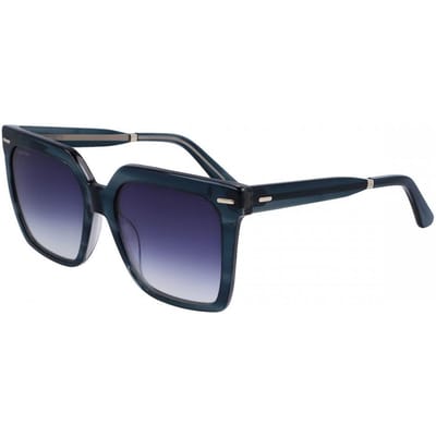Lunettes de soleil unisexes Calvin Klein Ck22534s 431 Transparent Striped Blue/55-18-140 black