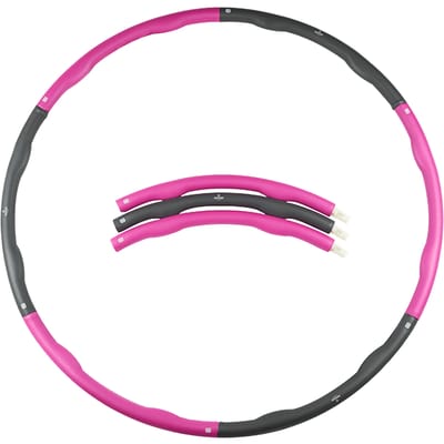 Matchu Sports - Fitness hoelahoep - Waist trainer - Weighted hula hoop - Buikspieren - 1.2 KG - Ø 100 cm - Paars/Grijs