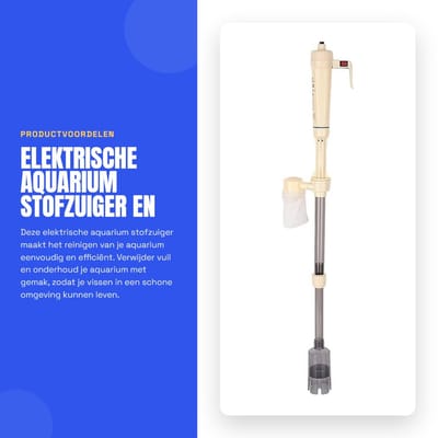 Dailygoods - Elektrische Aquarium Stofzuiger en Waterfilter Cleaner