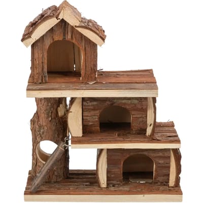 Natural Living Tammo House - Knaagdierhuis - Bruin - 25 x 30 x 12 cm