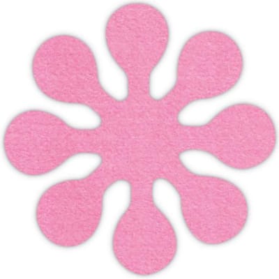 Asterisk vilt onderzetter - Roze - 6 stuks - ø 10 cm Rond - Glas onderzetter - Cadeau - Woondecoratie - Woonkamer - Tafelbescherming - Onderzetters Voor Glazen - Keukenbenodigdheden - Woonaccessoires - Tafelaccessoires