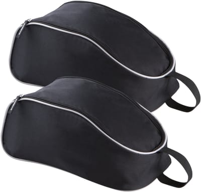 Kimood Schoenentas sport - 2x - 9 liter - zwart - 38 x 20 x 14 cm - sportschoenen
