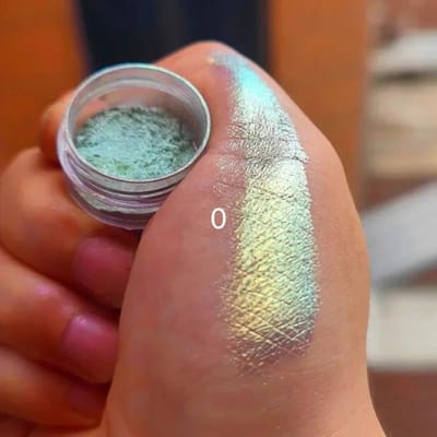 Poudre de fard à paupières pailletée longue tenue, caméléon chromé holographique, pigment pour maquillage des yeux pour femmes, cosmétique