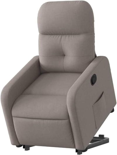Opsta Stoel - Hulp Fauteuil - Comfortabel Ontspannen - Elektrische Hefunctie - Verstelbaar - Taupe
