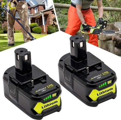 18V Vervangingsaccu Voor Ryobi RB18L50 RB18L40 - 2 x 6,0 Ah/6000 mAh 18V Vervangingsbatterij - Compatibel met Ryobi P102 P103 P107 P108 RB18L50 RB18L40