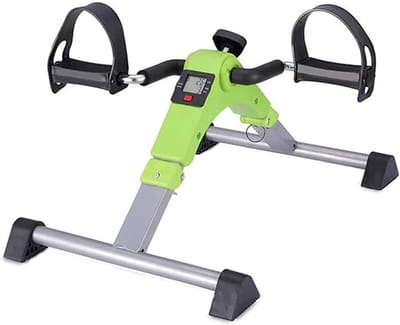 Mini Hometrainer - Pedaaltrainer Fiets - Revalidatie en Fysiotherapie - Direct Opvouwbaar - 41 x 48 x 27 cm - Wit